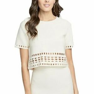 Rachel Roy - Ivory Cut Out Top - Sz L